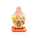 Solar Powered Laughing Buddha Statue With Waving Fan - 4 x 2.5 inches | Happy Man Idol/ Buddha Decor - Fibre Murties