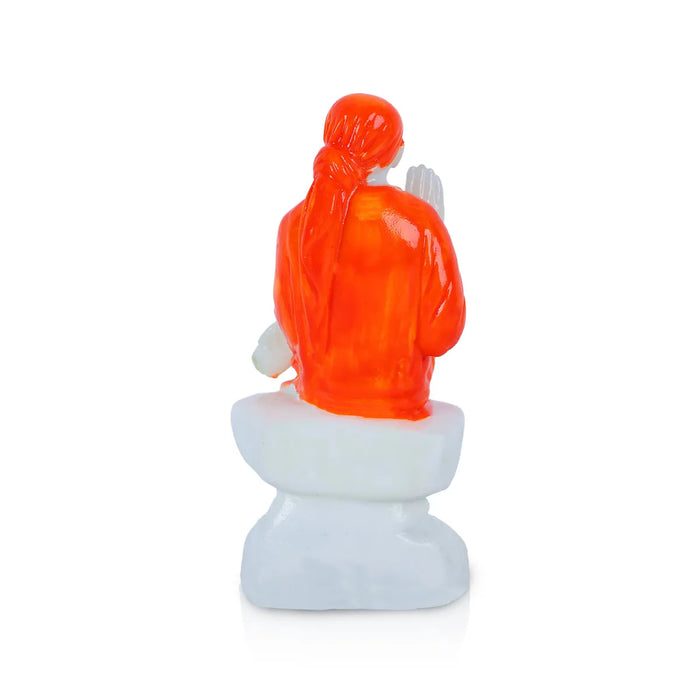 Saibaba Statue - 5 x 2.5 Inches | Marble Murti/ Saibaba Idol for Pooja