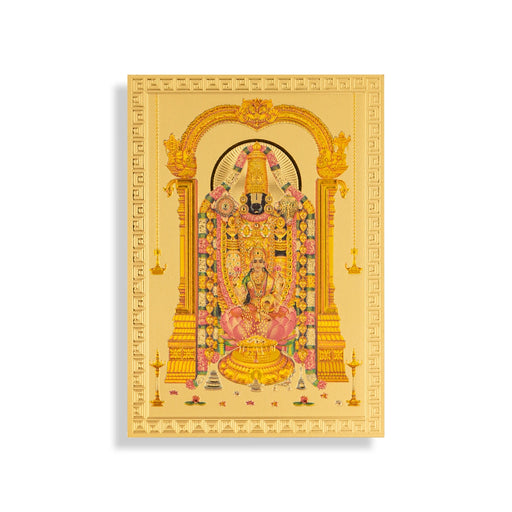 Photo Fridge Magnet - 3.25 x 2.25 Inches | Photo Magnet/ Golden Colour Picture Magnet for Home - Hindu God Photos & Frames