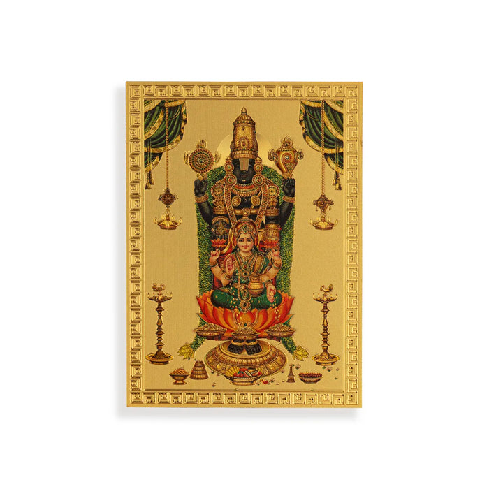 Photo Fridge Magnet - 3.25 x 2.25 Inches | Photo Magnet/ Golden Colour Picture Magnet for Home - Hindu God Photos & Frames
