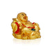 Laughing Buddha Statue- 2 X 2 Inches | Gold Polish Happy Man Idol/ Resin Buddha Murti For Good Luck,Prosperity - Fibre Murties
