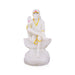Saibaba Statue Sitting On Base - 6 x 3 Inches | Marble Murti/ Saibaba Idol/ Sai Baba Vigraham for Worship - Fibre Murties