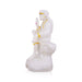 Saibaba Statue Sitting On Base - 6 x 3 Inches | Marble Murti/ Saibaba Idol/ Sai Baba Vigraham for Worship - Fibre Murties
