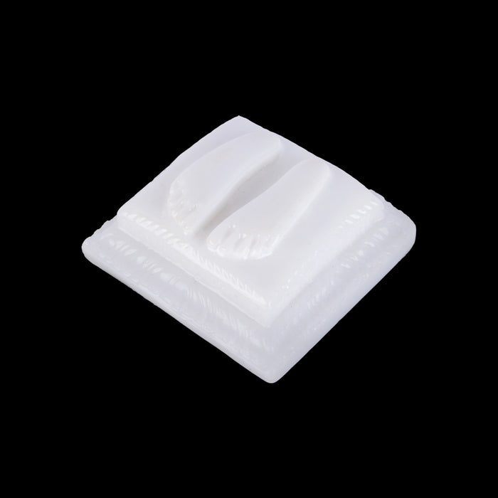 Sai Baba Padham - 2 x 2 Inches | Marble Dust Saibaba Charan Paduka/ Sai Baba Paduka for Pooja - Pooja Box & Paduka