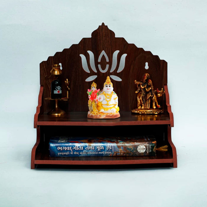 Laxmi Kuber Statue - 4 x 3 Inches White | Resin Lakshmi Kuber Idol/ Laxmi Kuber Idol for Pooja