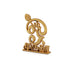 Om Statue - 3 x 2 Inches | Aluminium Tamil Om Stand/ Gold Polish Om Idol for Car Dashboard - Car Stand & Car Accessories