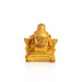 Happy Man  - 3.5 x 3  Inches |  Gold Polish Happy Man Idol for Home Décor - Table Stand Accessories