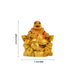 Happy Man  - 3.5 x 3  Inches |  Gold Polish Happy Man Idol for Home Décor - Table Stand Accessories