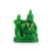 Laxmi Kuber Statue - 4 x 3 Inches Green | Resin Lakshmi Kuber Idol/ Laxmi Kuber Idol for Pooja - Fibre Murties