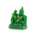 Laxmi Kuber Statue - 4 x 3 Inches Green | Resin Lakshmi Kuber Idol/ Laxmi Kuber Idol for Pooja - Fibre Murties