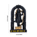 Ayodhya Rama Idol - 6.5 x 3.5 Inches | Poly Resin Statue/ Black Polish Ayodhya Ramar Statue for Pooja - Fibre Murties