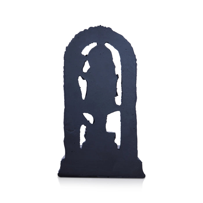 Ayodhya Rama Idol - 8.5 x 4.5 Inches | Poly Resin Statue/ Black Ayodhya Ramar Statue for Pooja - Fibre Murties
