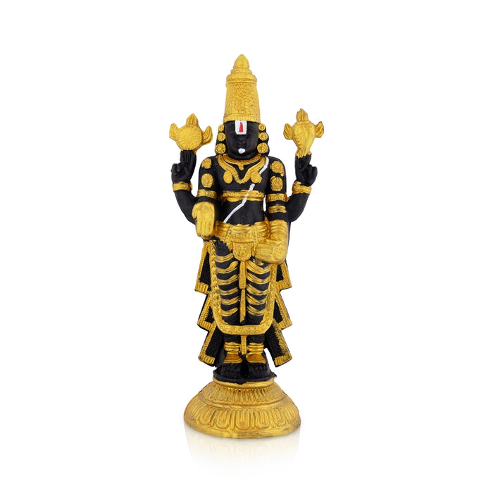 Balaji Standing On Base Murti - 10.5 x 4.5 Inches| Resin Perumal Idol/ Srinivasan Statue For Pooja