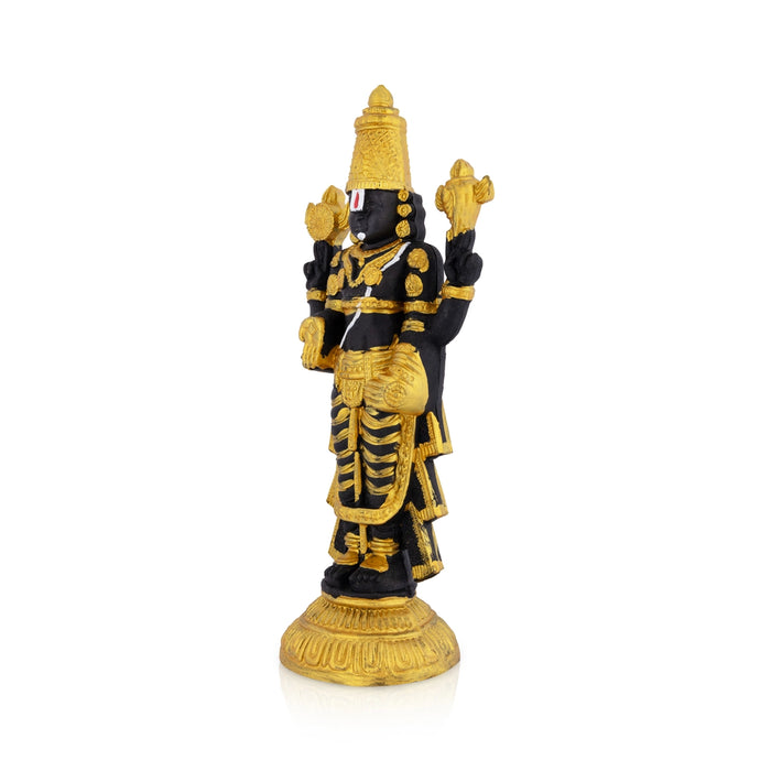 Balaji Standing On Base Murti - 10.5 x 4.5 Inches| Resin Perumal Idol/ Srinivasan Statue For Pooja
