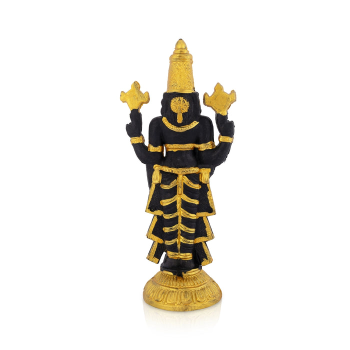 Balaji Standing On Base Murti - 10.5 x 4.5 Inches| Resin Perumal Idol/ Srinivasan Statue For Pooja