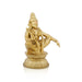 Ayyappan Statue Sitting On Base - 4 x 2.5 Inches | Resin Statue/ Ayyappa Idol for Pooja - Fibre Murties