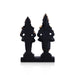 Vitthal Rukmini Murti With Base - 5 x 3.5 Inches | Resin Statue/ Black Colour Vitthal Rakhumai Murti for Pooja - Fibre Murties