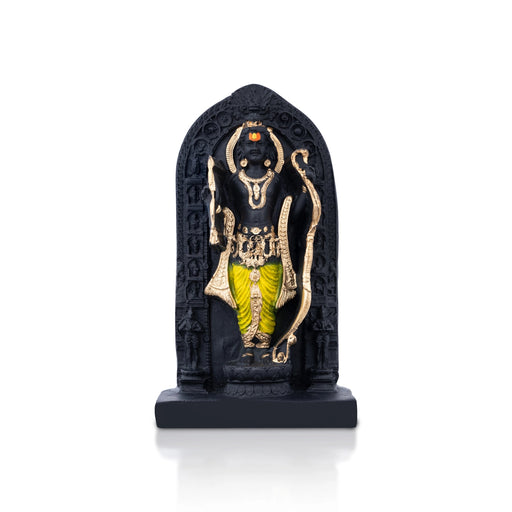 Ayodhya Rama Idol - 4 X 2 Inches | Polyresin Statue/ Ramar Statue/ Rama Murti For Pooja & Gifting - Fibre Murties