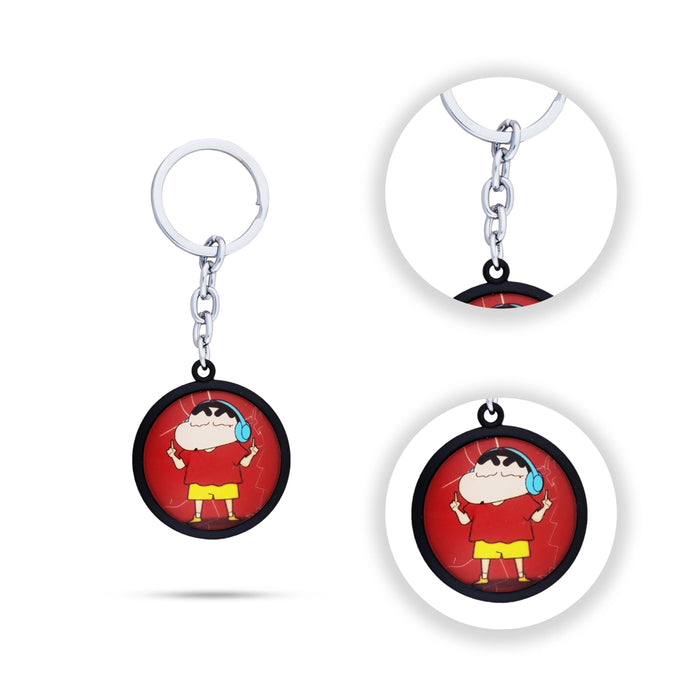 Key Chain - 2 x 1 Inches | Car Key Holder/ Key Ring for Bike/ Assorted Design