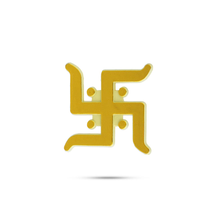 Swastik Wall Sticker - 1.5 x 1.5 Inches | 10 Pcs/ Decorative Spiritual Sticker/ Swastik For Door & Pooja Room