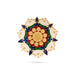 Acrylic Rangoli - 8 Inches | Muggulu Sticker/ Kolam/ Rangoli Design for Pooja Room Decor - Kolam & Rangoli