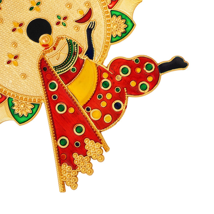 Acrylic Rangoli - 8 Inches | Muggulu Sticker/ Kolam/ Rangoli Design for Pooja Room Decor - Kolam & Rangoli