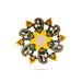 Acrylic Rangoli - 8 Inches | Muggulu Sticker/ Kolam/ Rangoli Design for Pooja Room Decor - Kolam & Rangoli