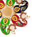 Acrylic Rangoli - 8 Inches | Muggulu Sticker/ Kolam/ Rangoli Design for Pooja Room Decor - Kolam & Rangoli