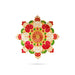 Acrylic Rangoli - 8 Inches | Muggulu Sticker/ Kolam/ Rangoli Design for Pooja Room Decor - Kolam & Rangoli