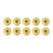 Kumkum Box Set - 2 Inch Dia | 10 Pcs/ Kumkum Bharani/ Gold Polish Sindoor Pot for Women - Sindoor Box
