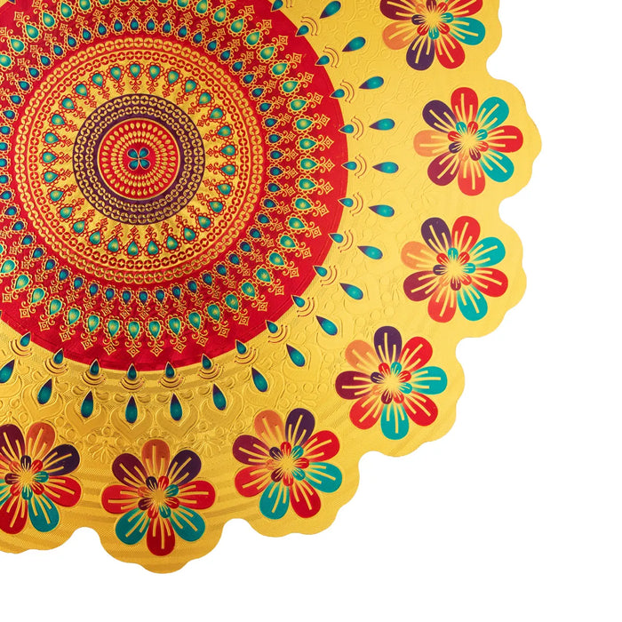 Rangoli Sticker - 12 x 12 Inches | Kolam Sticker/ Muggulu Sticker/ Readymade Rangoli Sticker for Floor Decor
