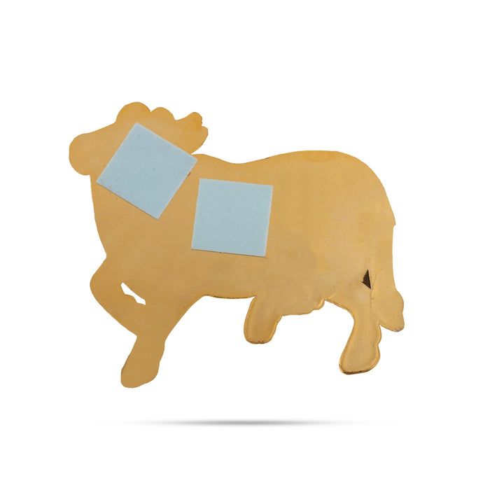 Radha Radha Sticker With Cow Statue Set | 3 Pcs/ Decorative Cow Sticker for Home Decor - Kolam & Rangoli