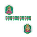 Toran - 32 Inches | Bandanwar/ Golden Green Leaf Thoran for Door Decor/ 15 Gms Approx - Toran