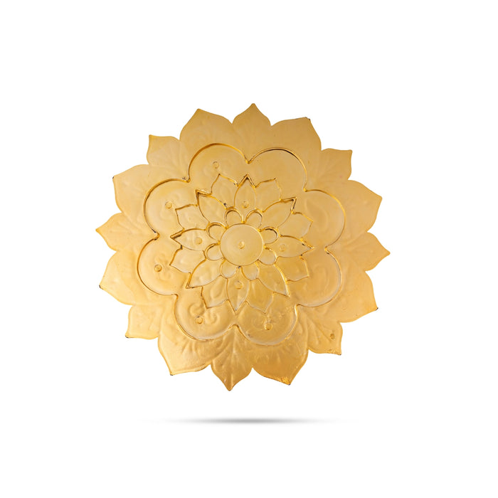Acrylic Rangoli - 8 Inches | Readymade Kolam/ Kundan Rangoli/ Muggulu Rangoli for Home Decor