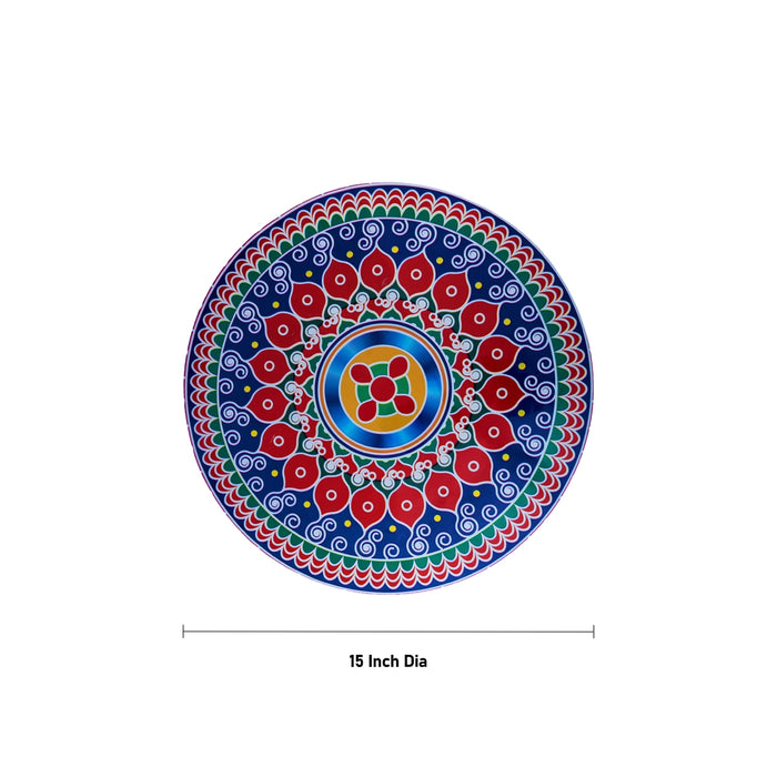 Rangoli Sticker - 15 Inches | Kolam Sticker/ Muggulu Sticker/ Readymade Rangoli Sticker for Floor Decor