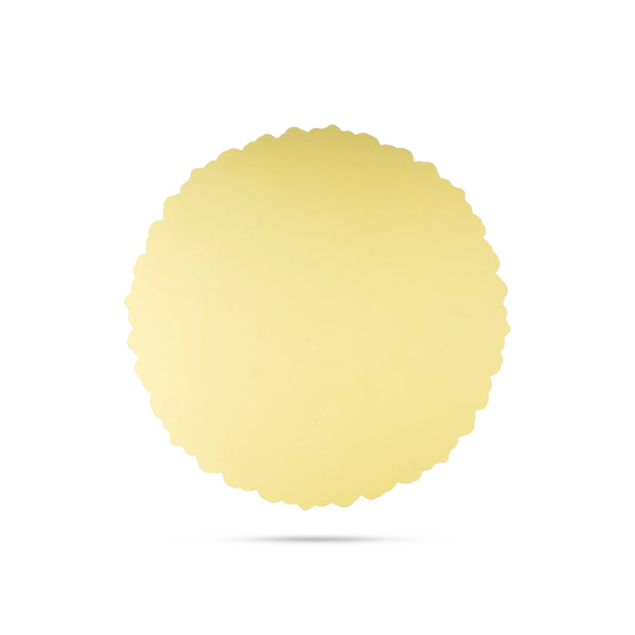 Muggulu Sticker - 15 Inches | Gold Kolam Sticker/ Colour Rangoli Sticker for Floor