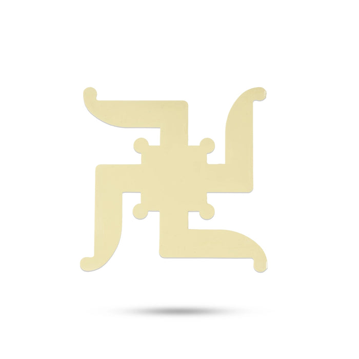Swastik Sticker - 2.5 x 2.5 Inches | 6 Pcs/ Swastik Wall Decor/ Auspicious Decorative Sticker for Home & Office