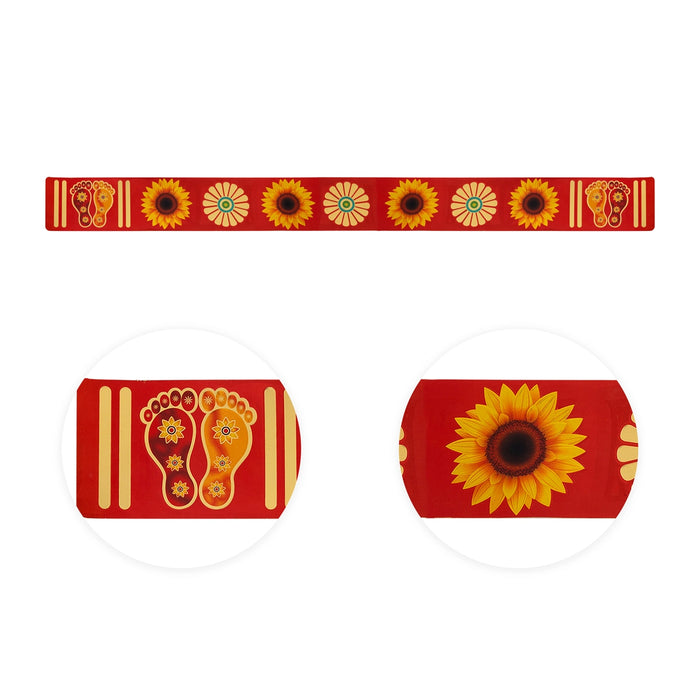 Sparkle Patti Border Kolam Stickers - 28 Inches | Rangoli Border Stickers/ Kolam Border Stickers For Home - Kolam & Rangoli