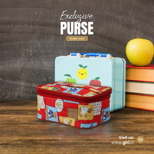 Hand Purse - 5 x 8 Inches | Kids Hand Pouch/ Wallet for Kids/ Assorted Design - Bags & Pouches