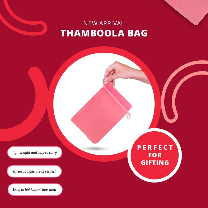 Thamboolam Bag - 11.5 x 7.5 Inch | Potli Bag/ Return Gift Bag for Women/ Assorted Design - Bags & Pouches