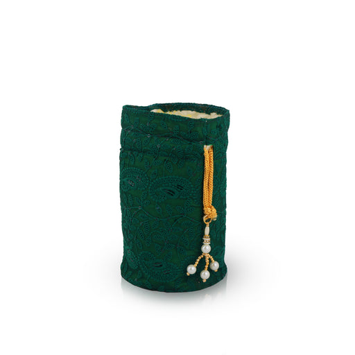 Thamboolam Bag - 8 x 7.5 Inch | Potli Bag/ Return Gift Bag for Women/ Assorted Design - Bags & Pouches