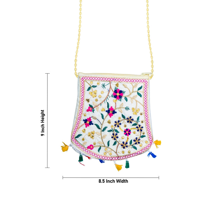 Sling Bag - 9 x 8.5 Inches | Stylish Crossbody Shoulder Bag / Compact Carry Bag for Everyday Use
