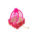 Laddu Gopal Basket With Net Cover - 3 x 6 x 6 Inches | Kanha Ji Ki Tokri/ Carry Basket for Laddu Gopal - Deity Accessories