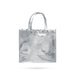 Shopping Bag With Button - 11.5 x 12 Inches | Silver Colour Gift Bag/ Hand Bag With Handle for Men & Women - Bags & Pouches