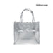 Shopping Bag With Button - 11.5 x 12 Inches | Silver Colour Gift Bag/ Hand Bag With Handle for Men & Women - Bags & Pouches