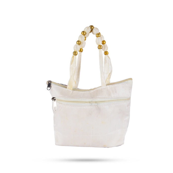 Jute Bag with Zip - 8 x 10 Inches | Jute Bag / Handbag / Tote Bag for Women - Bags & Pouches