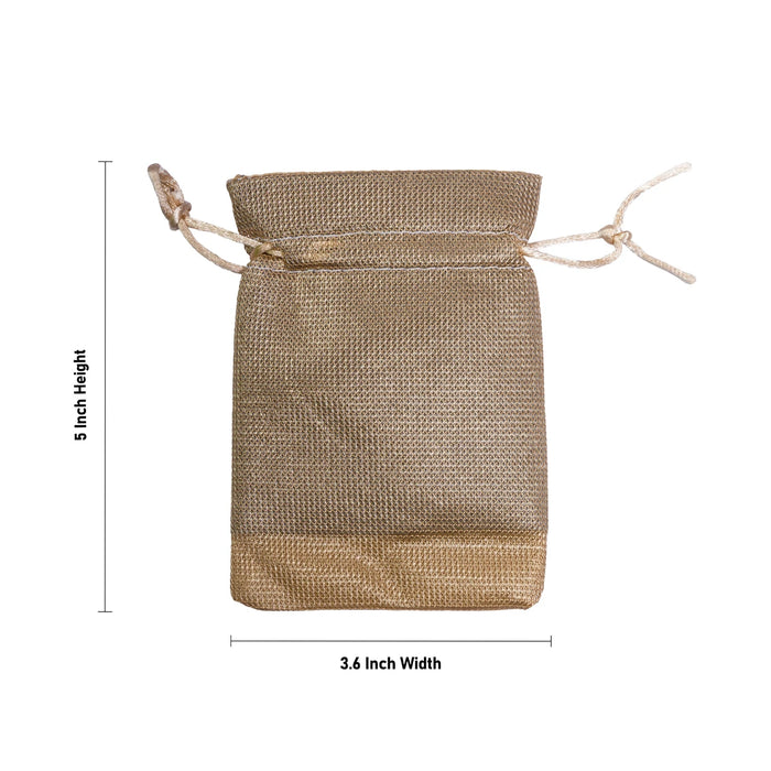 Fancy Thamboolam Bag - 5 x 3.6 Inches | Potli Bag/ Gift Bag/ Return Gift Bag for functions