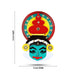 Kathakali Face  - 8 Inches | Kathakali Head/ Wall Hanging/ Wooden Kathakali Face Paint for Home Decor - Wall Hanging