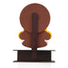 Kathakali Head with Stand - 12 Inches | Wooden Kathakali Face Paint for Wall Decor - Table Stand Accessories