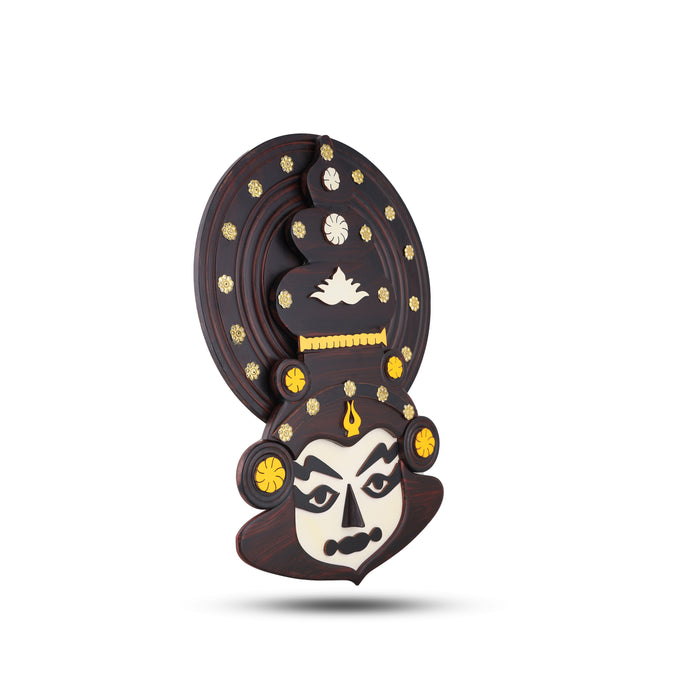 Kathakali Face  - 15 Inches | Kathakali Head/ Wall Hanging/ Wooden Kathakali Face for Home Decor - Wall Hanging